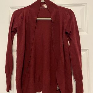Merona size small cardigan - burgundy